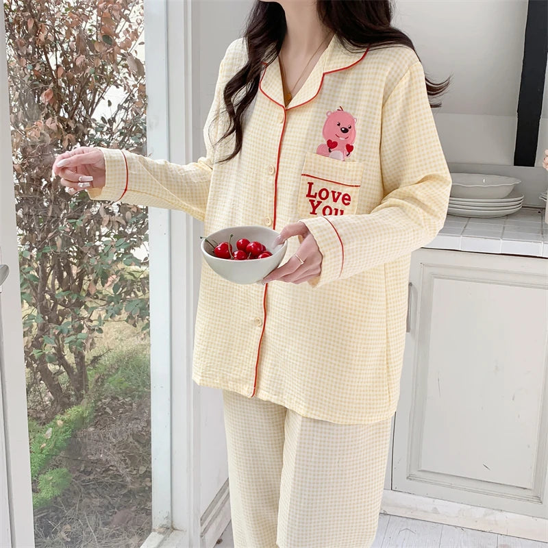 Dames pyjama met capuchon – Extra warm en knus