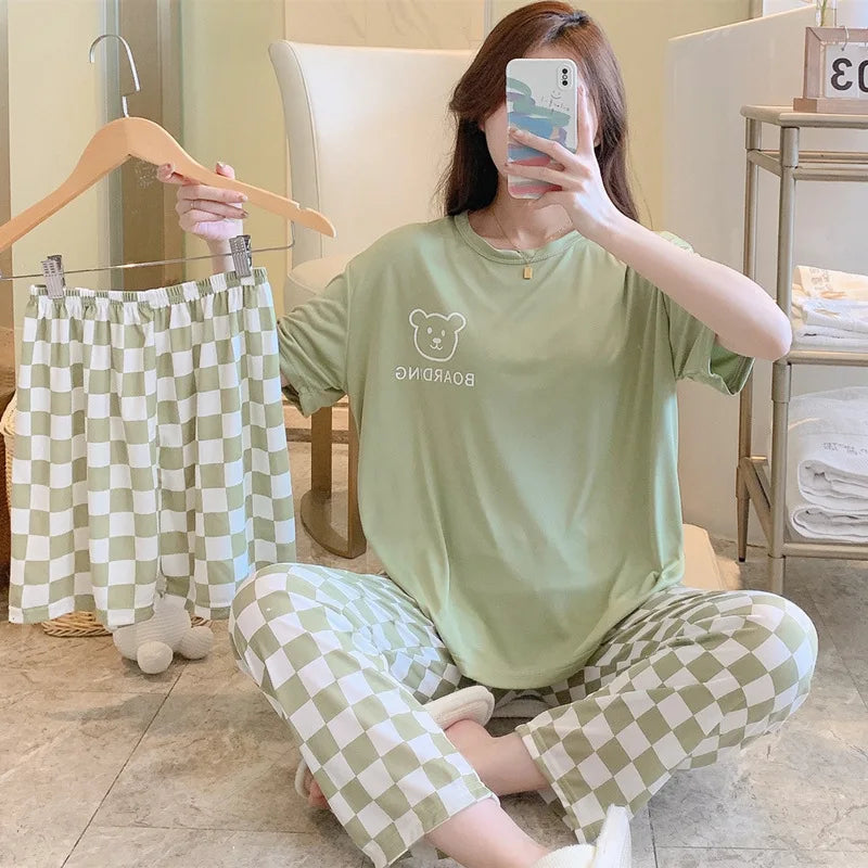Dames pyjama Wibra met speels ontwerp
