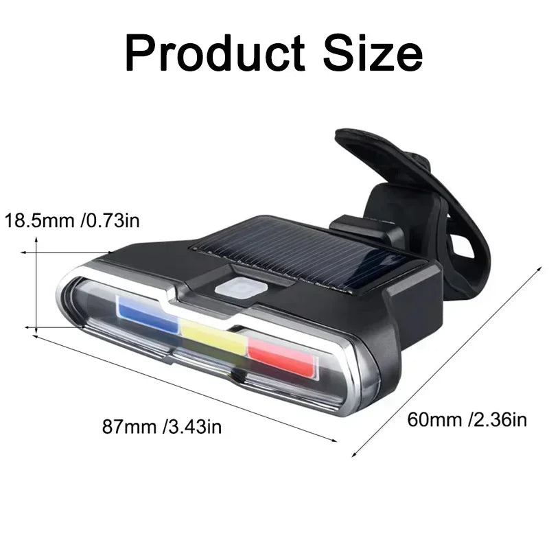 Set LED fietslampjes met klikbevestiging