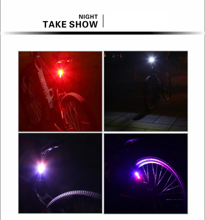 Fietslampjes met snel klikmechanisme