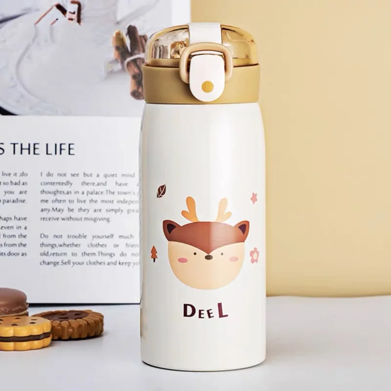 Thermosfles met cartoonprint – Leuk voor kinderen