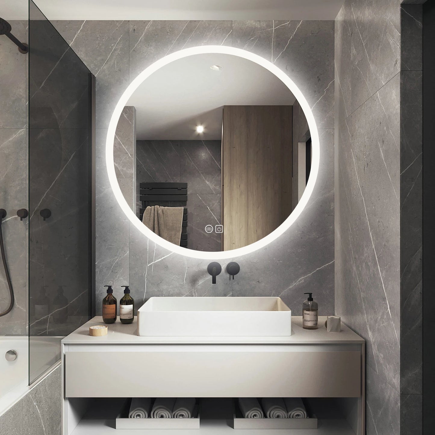 Luxe badkamer spiegel met verlichting – Elegant en helder