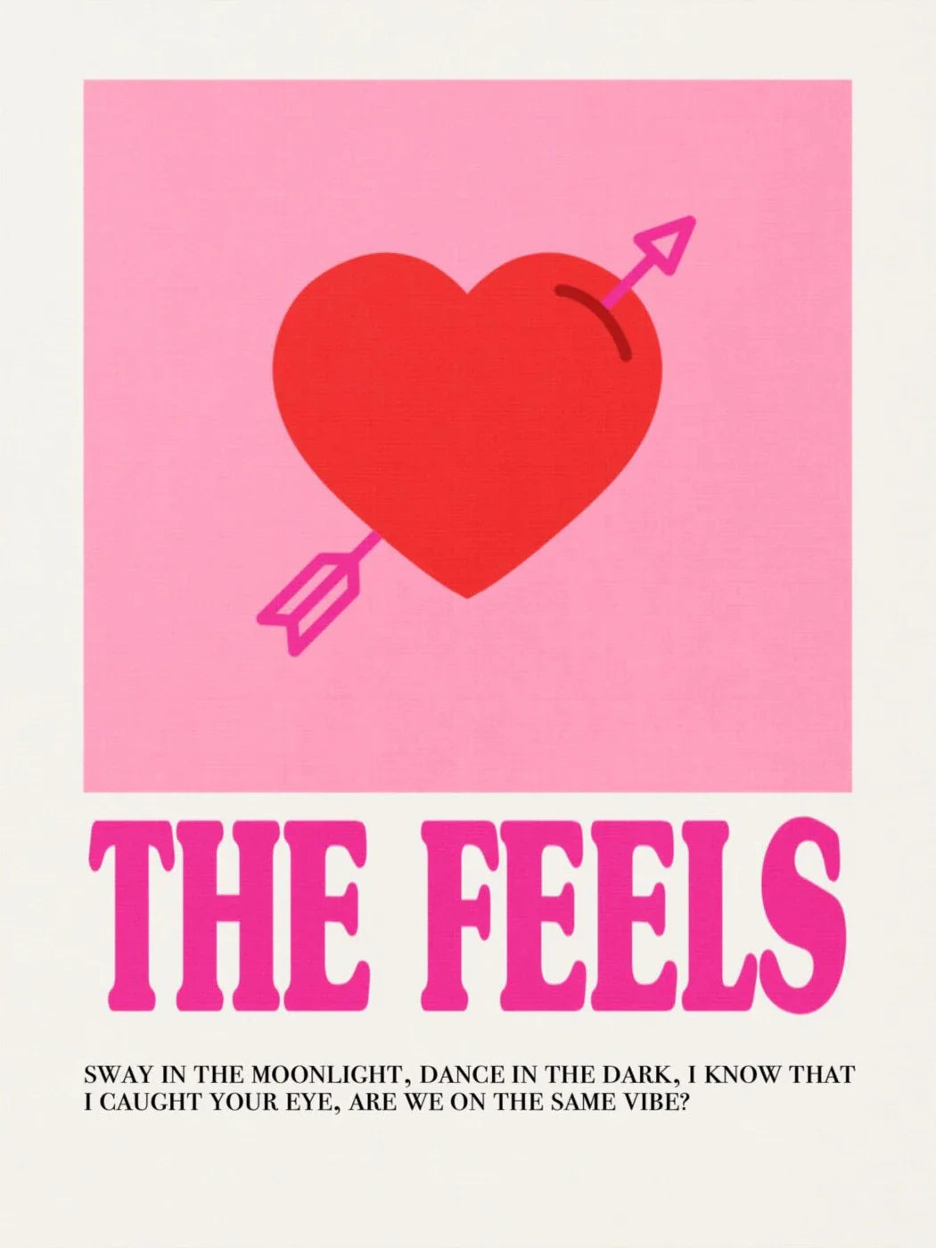 Poster met lijntekening van gezicht