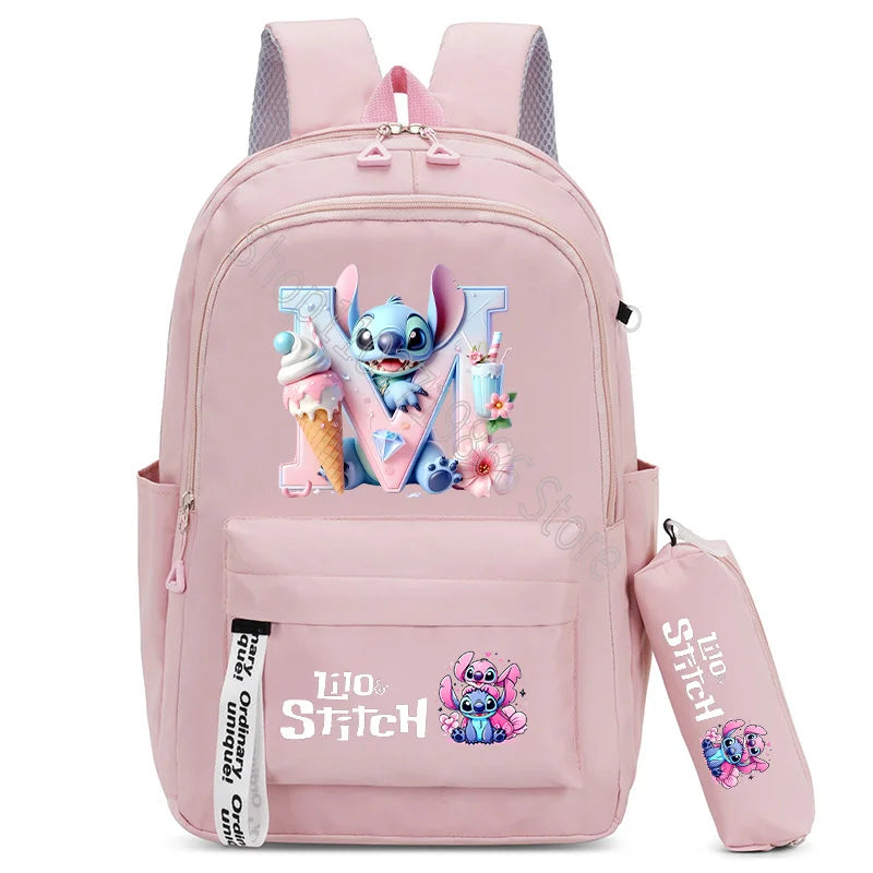 Schooltas meiden met metallic afwerking – Bling & stijl