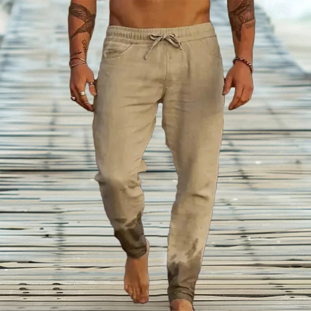 Linnen broek man in zomerse pastel – Verfrissende stijl