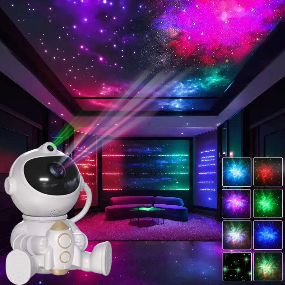 Projector lamp met rustige sterrenhemel