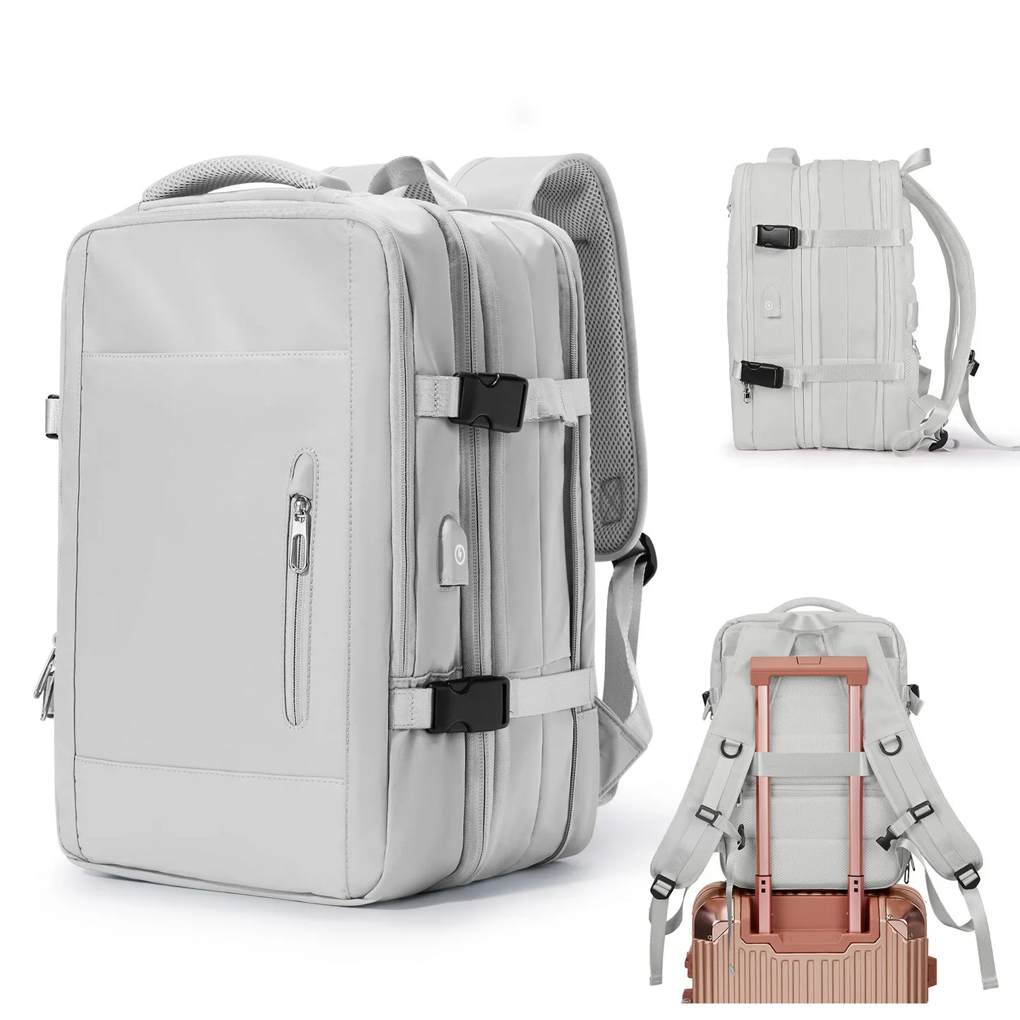 Rugzak als handbagage met organizer binnenin