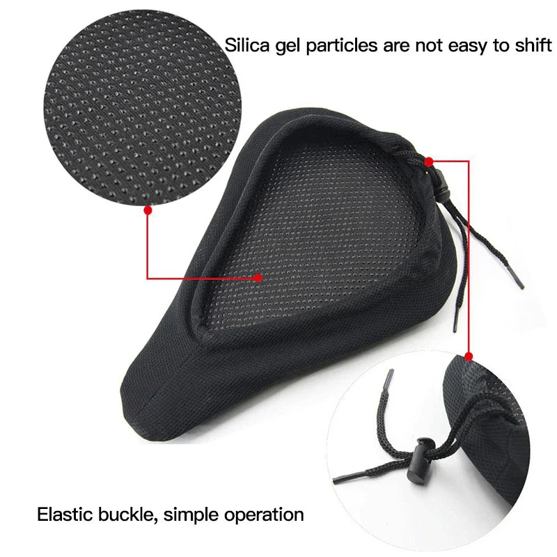 Fietszadel met antislip en ventilatiekanalen