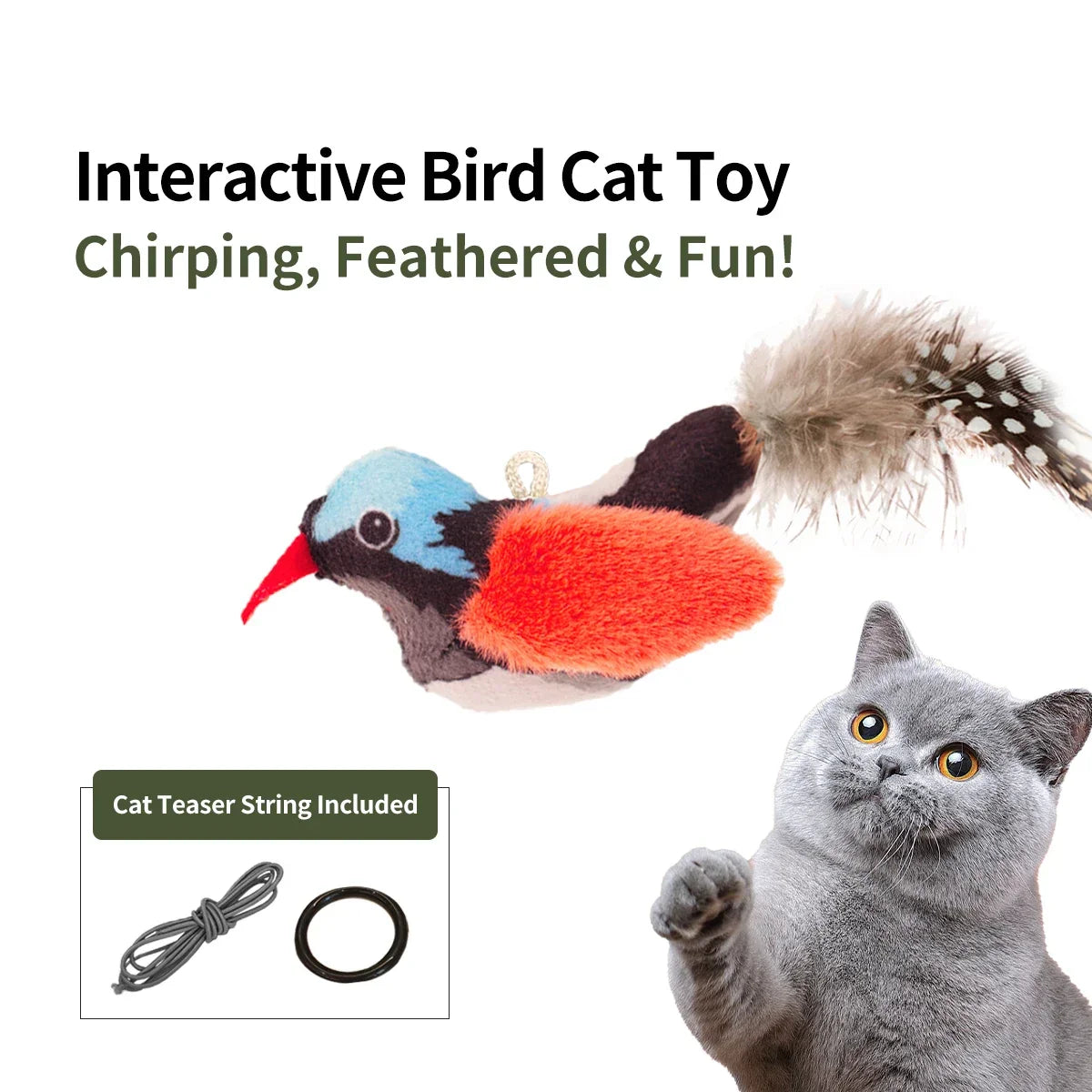 Interactief kattenspeeltje – Voor actieve katten