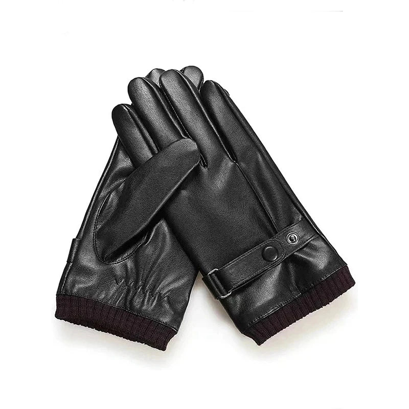 Klassiek design lederen heren handschoenen