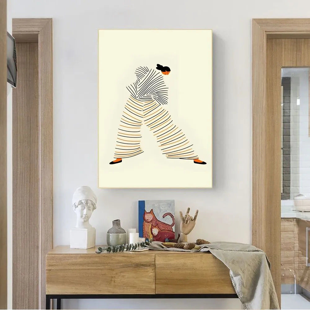 Poster met kaart van wereld of stad