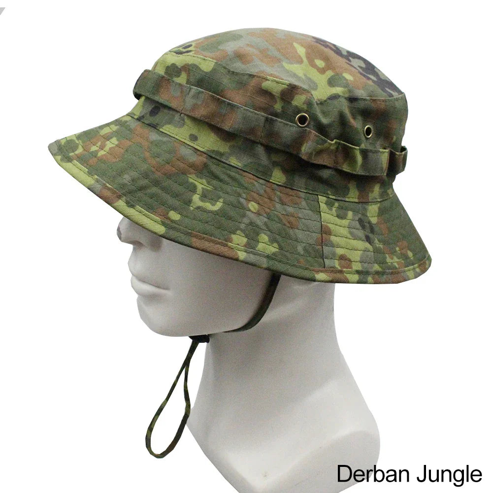 Groene jachthoed met leren band