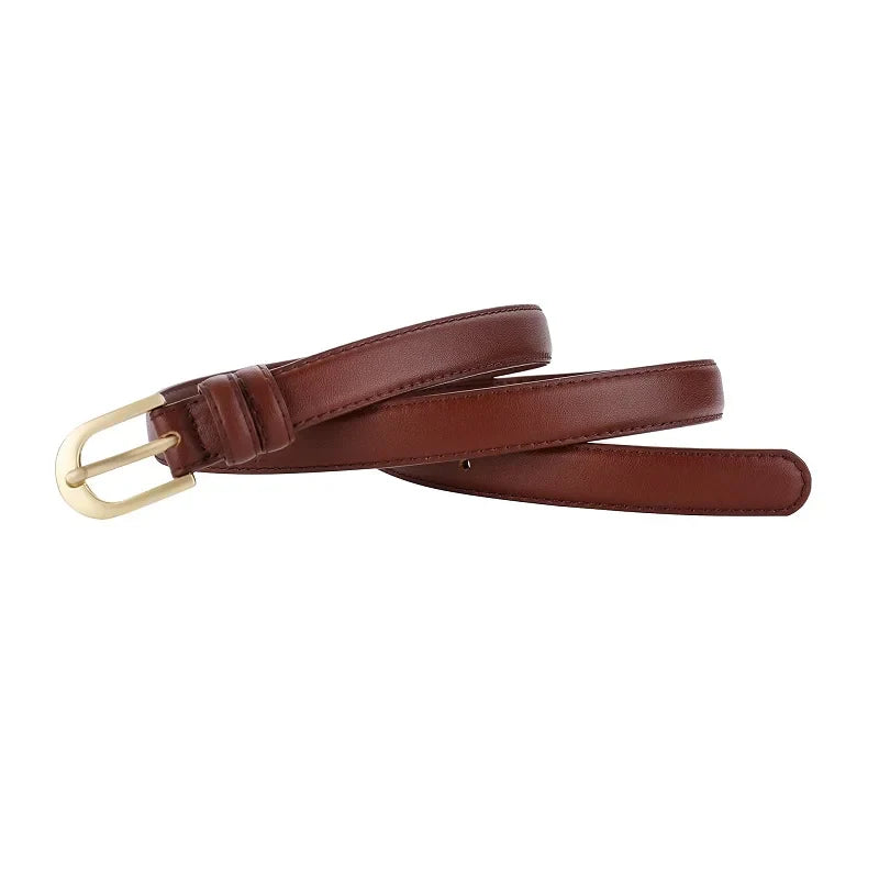 Riem dames in zacht leer met naturel look