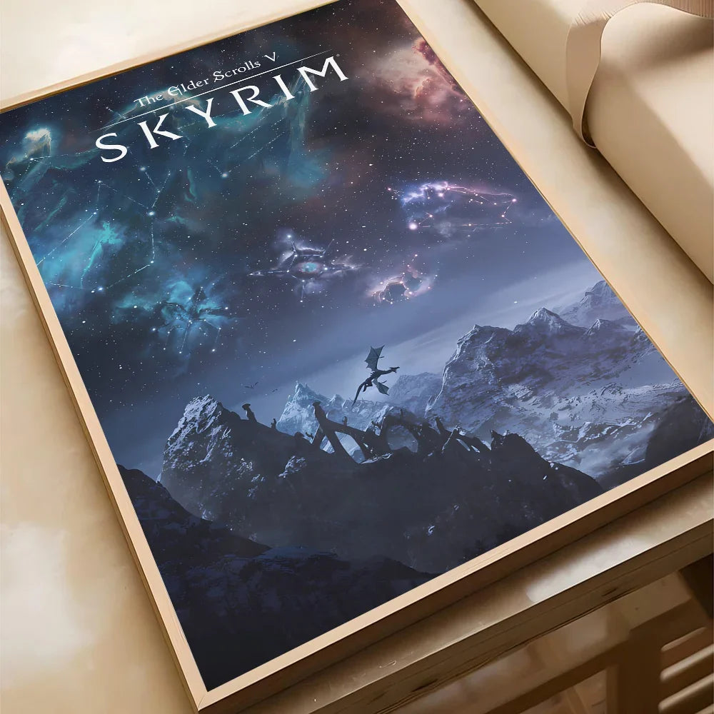 Posters met gouden accenten voor luxe sfeer