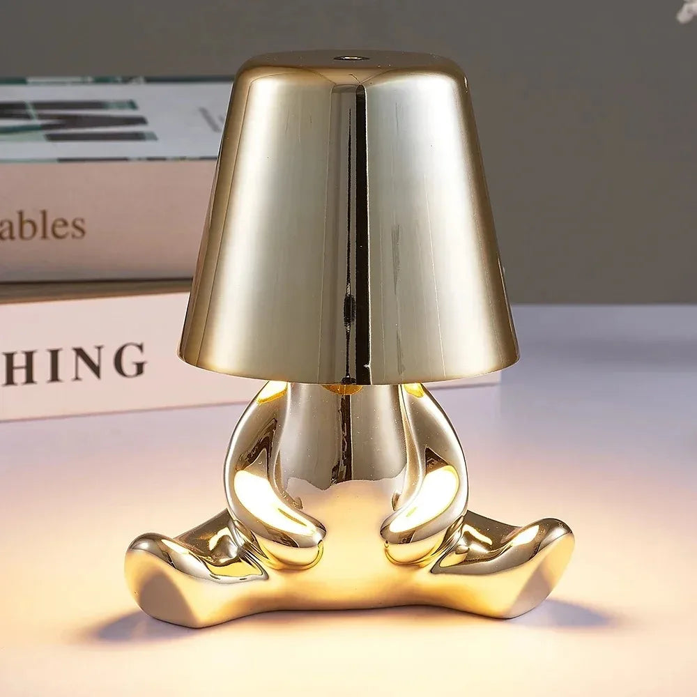 Lampje nachtkast met bolvormige kap – Zacht verspreid licht