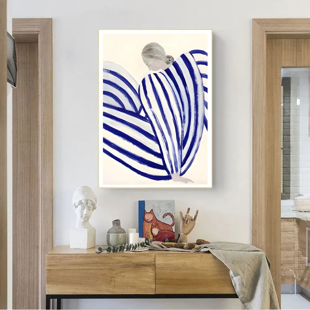 Vintage posters met textiellook