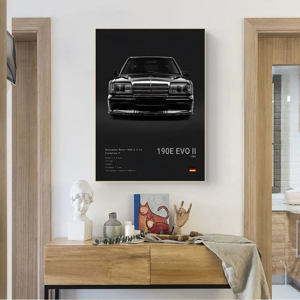 Vintage wereldkaart poster