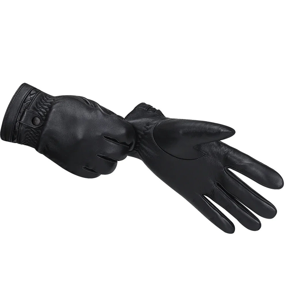 Winteraccessoires heren: leren handschoenen