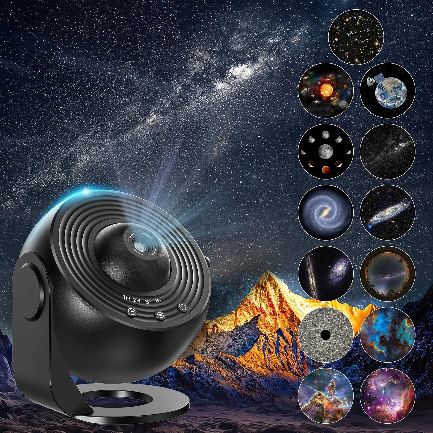 Sterrenhemel projector lamp voor wellnessruimte