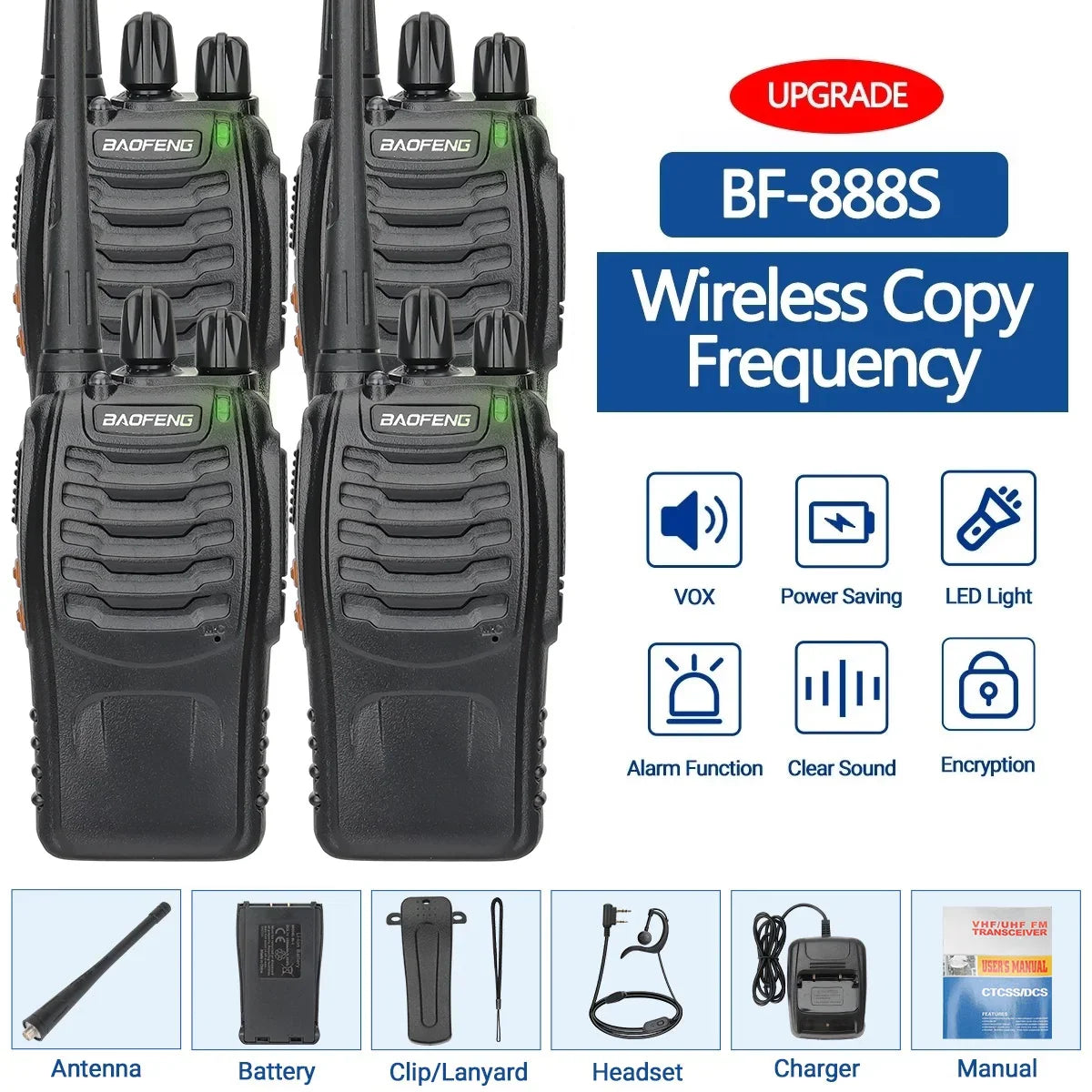 Intertoys walkie talkies met oplaadbare accu