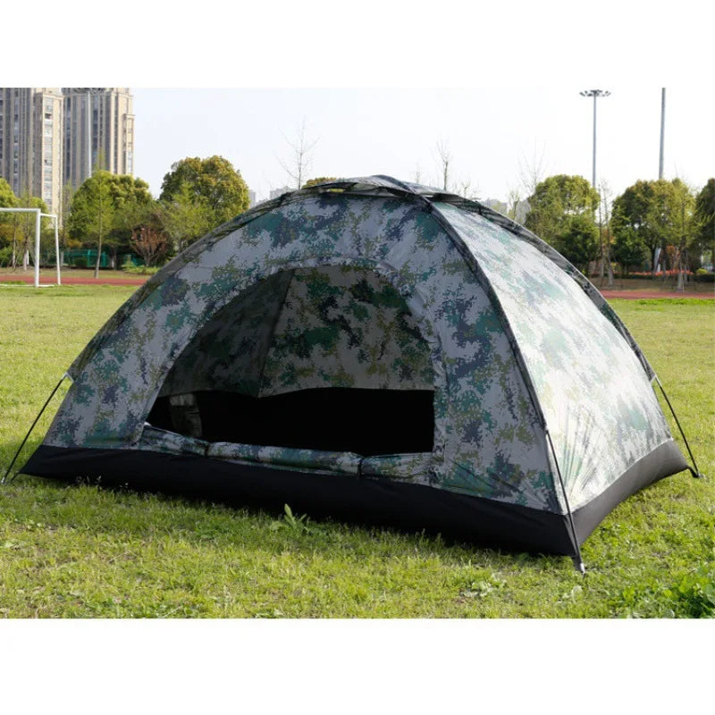 Camping tent met luifel β Schaduw en beschutting