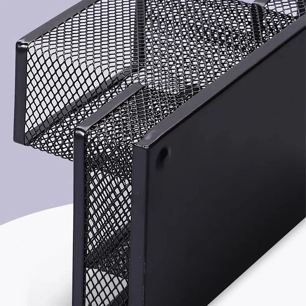 Zwarte bureau organizer – Eenvoudig en elegant