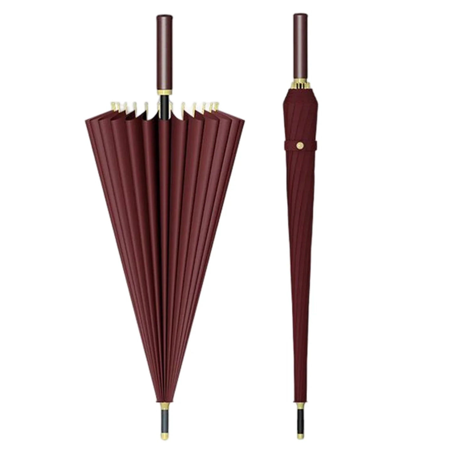 Draagbare paraplu met compacte vorm