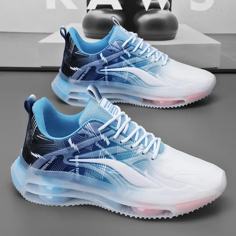 Zomerse veterschoenen voor heren in lichtgrijs
