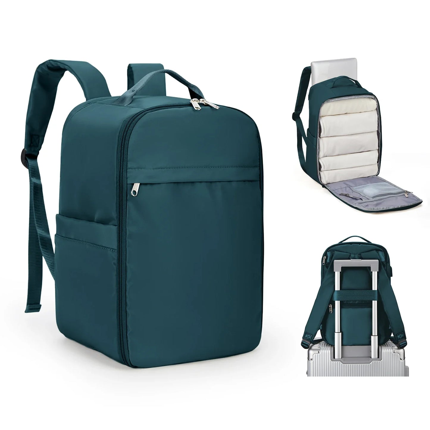 Rugzak als handbagage met slimme vakverdeling