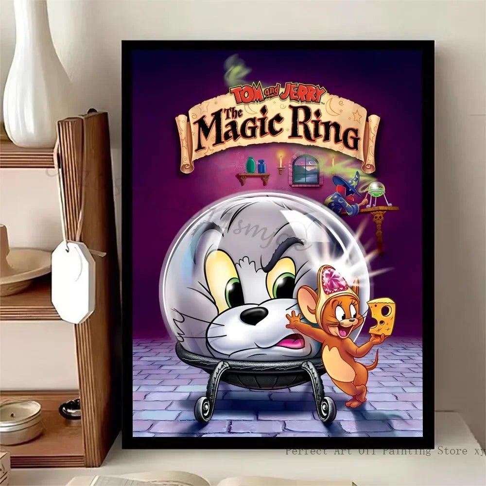 Poster met zachte penseellijnen