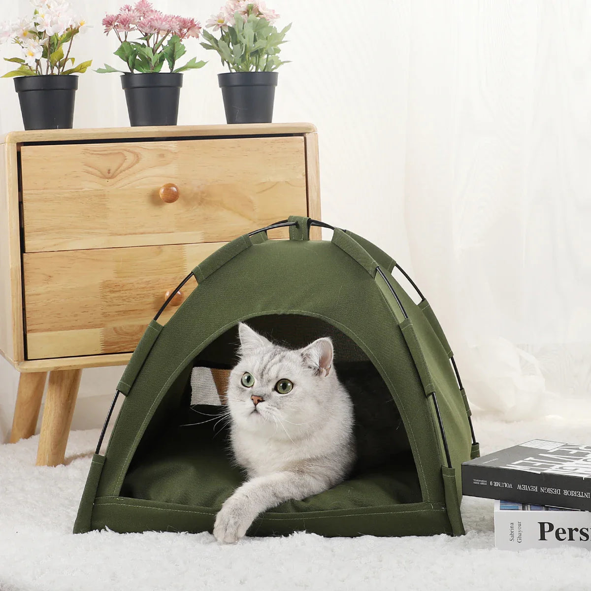 Kattenmand groot met instap – Voor oudere katten