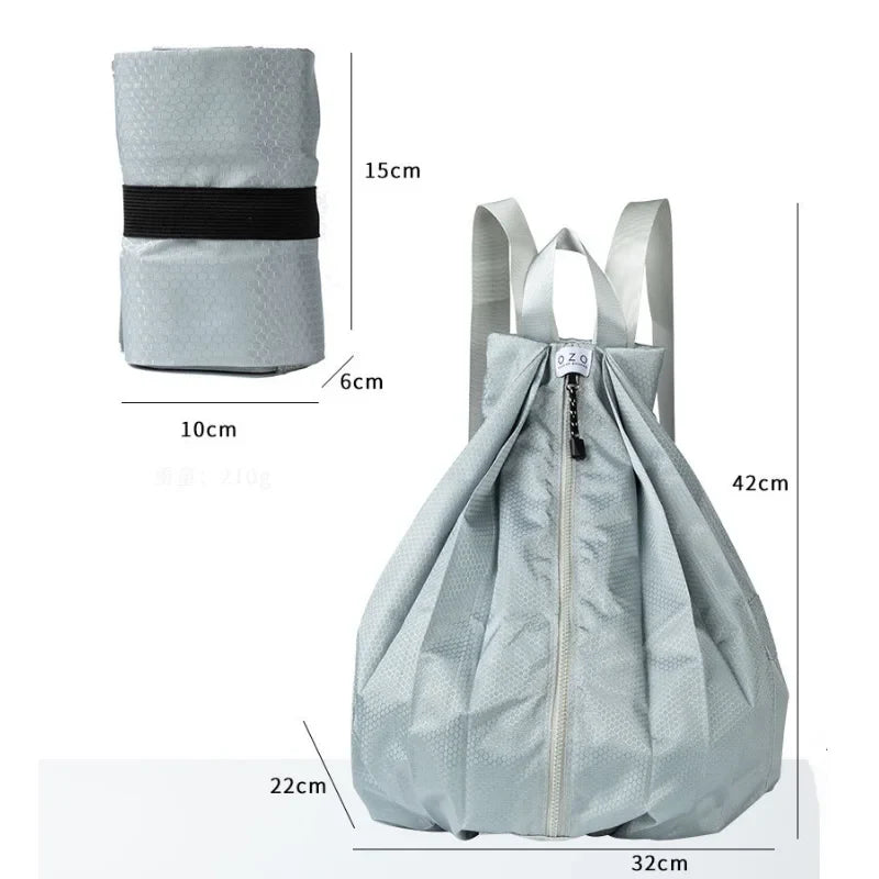Rugzak als handbagage met opvouwbare functie
