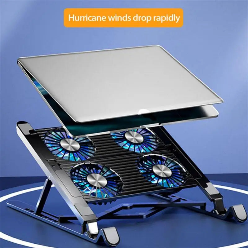 Metalen laptopstandaard voor stabiele werkhouding
