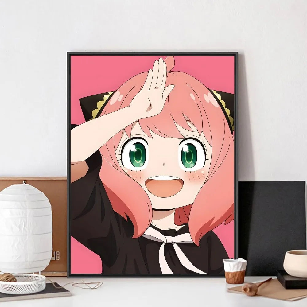 Poster van bloemenveld in de lente