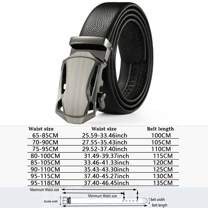 Moderne riem heren met matte metalen gesp