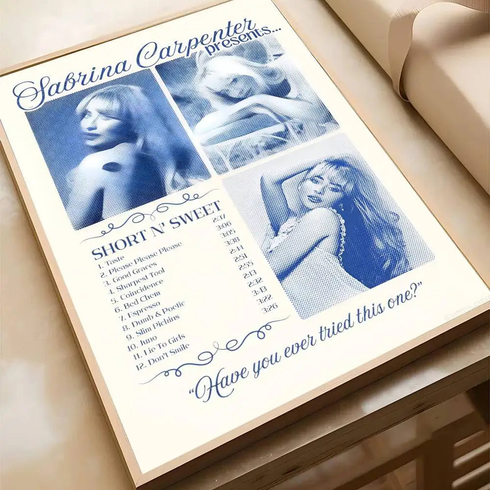 Zwart-wit portretposter