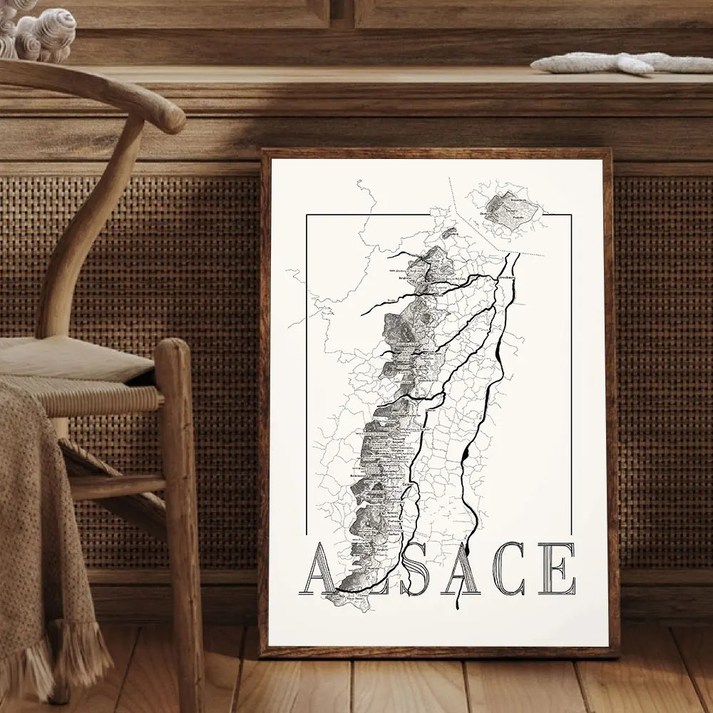 Wereldkaart met antieke cartografie – Historisch gevoel