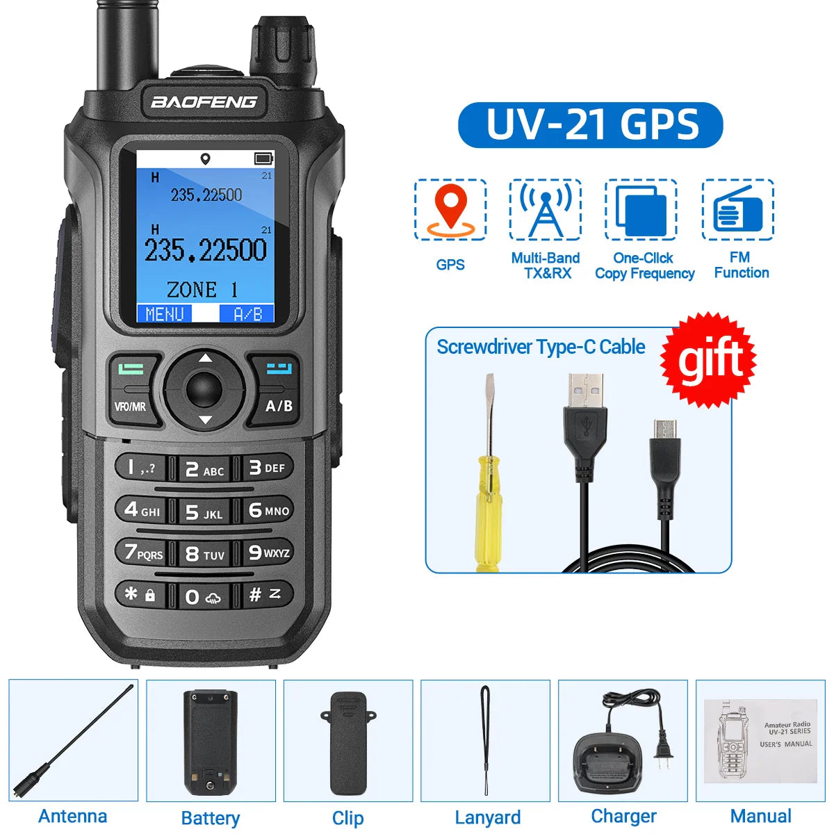 Professionele walkie talkie met noise cancelling