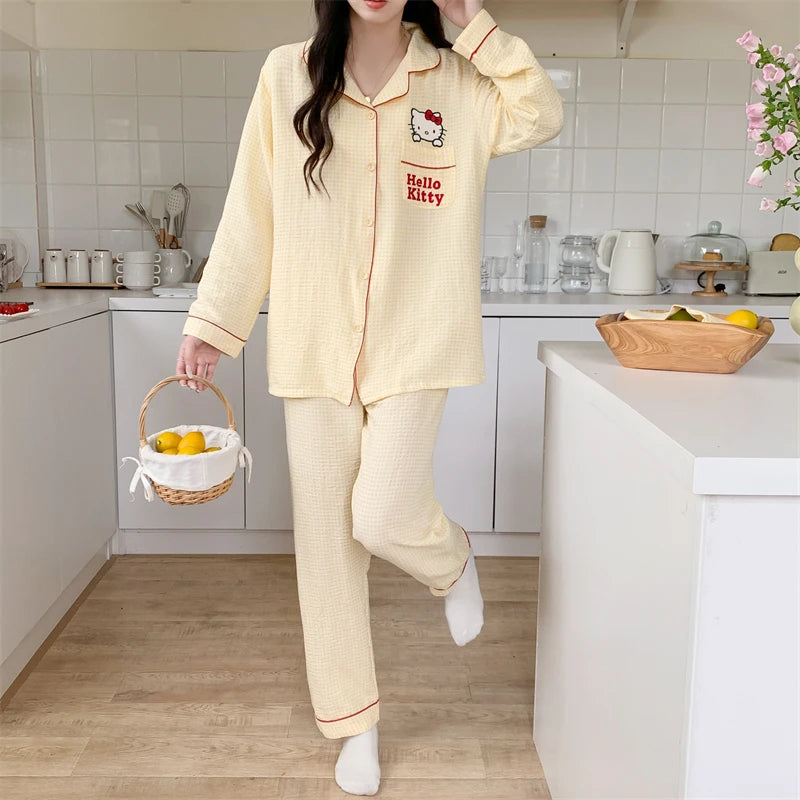 Dames pyjama Wibra met vrolijke motieven