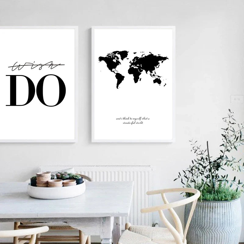 Wereldkaart met reliëf – Voelbare details op de muur