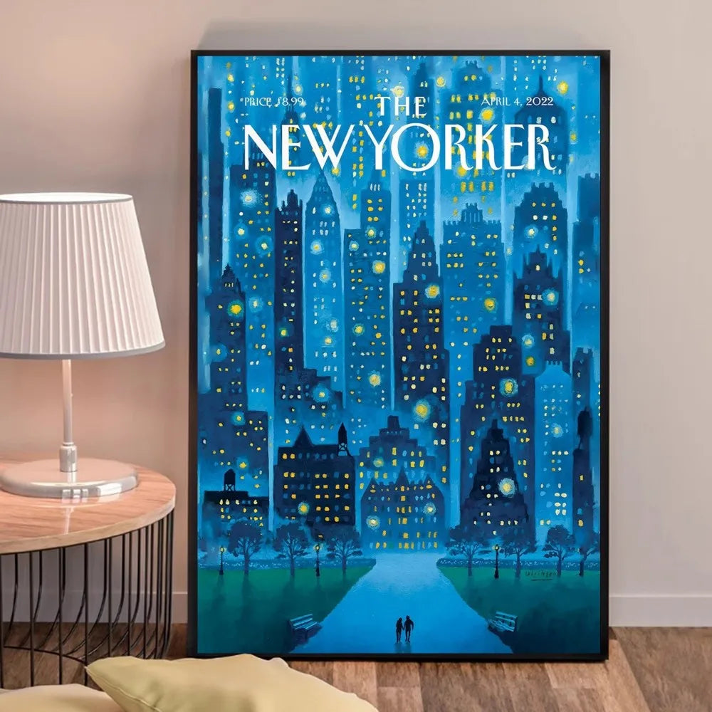 Poster met dieren in zachte kleuren