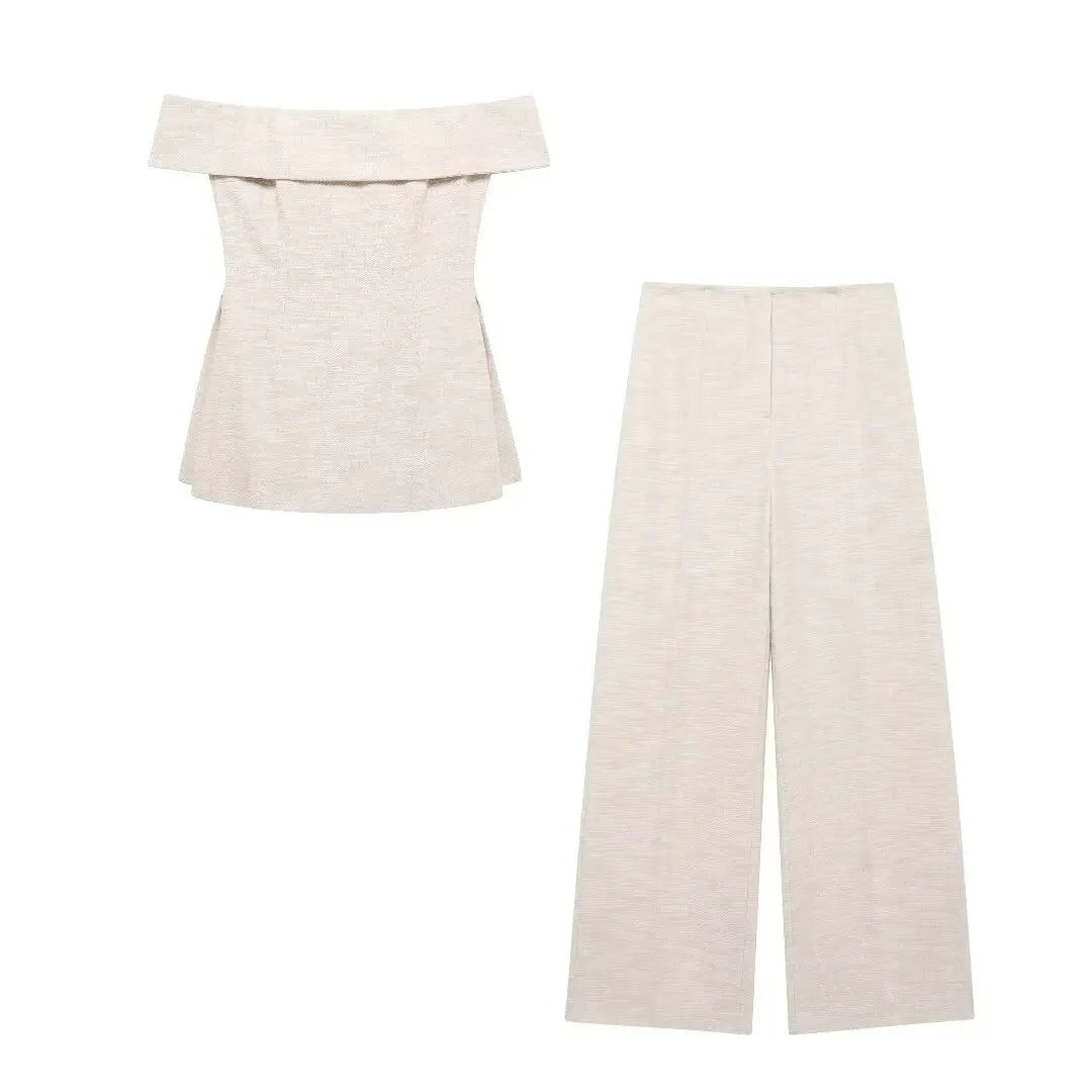 Zara stijl broekpak dames wit β Fris en verfijnd