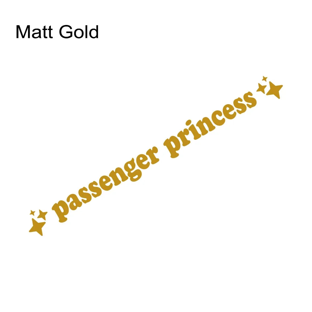 Auto stickers - Passenger Princess design voor persoonlijke uitstraling