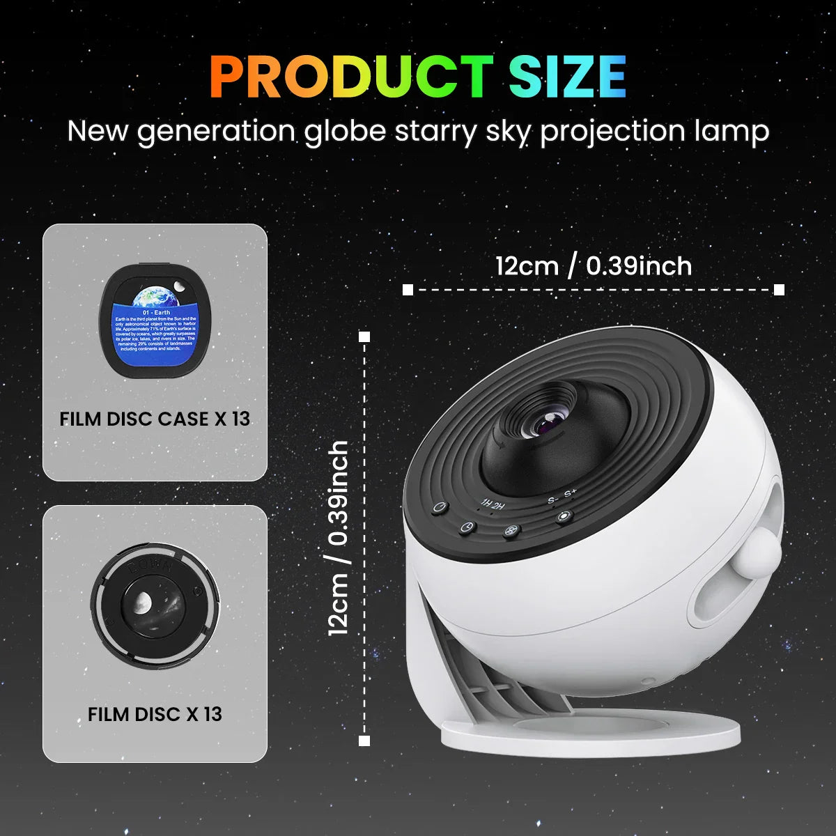 Sterrenhemel projector lamp met galactisch effect