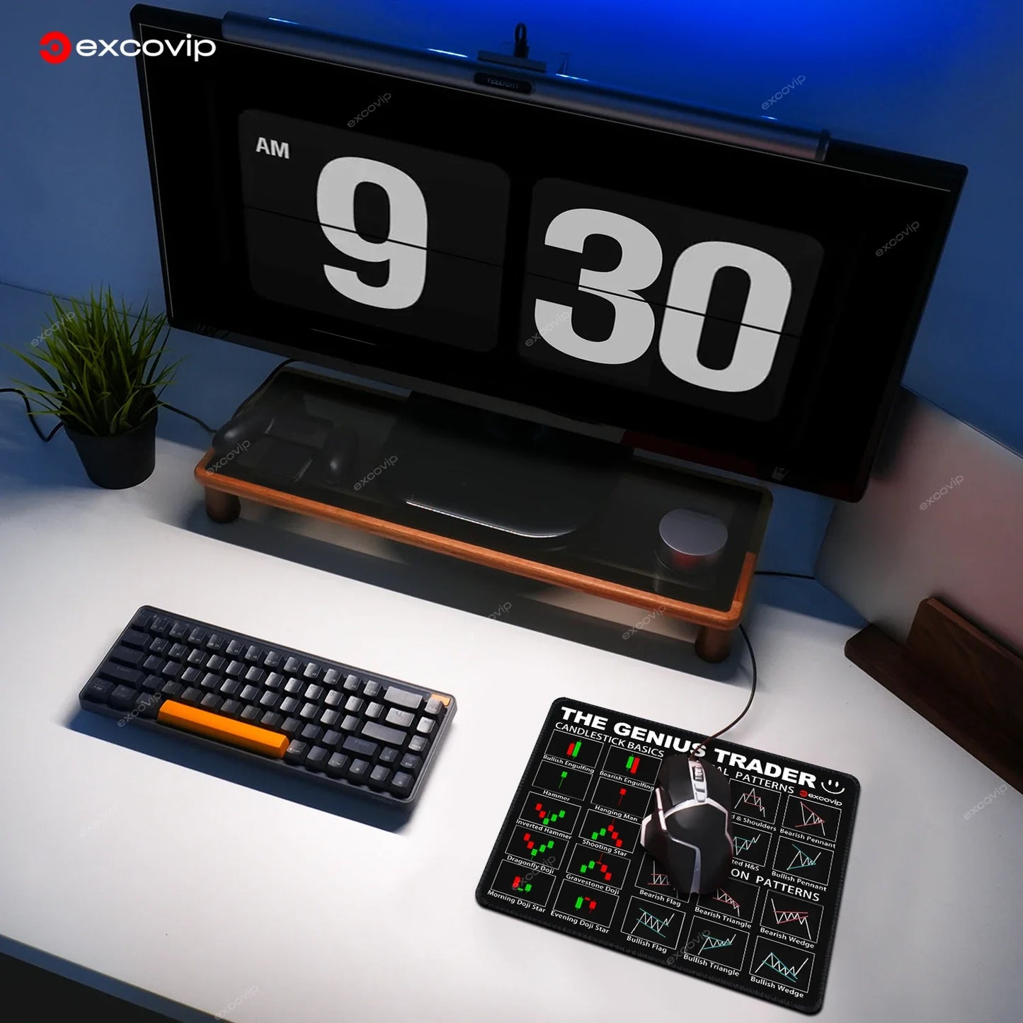 Muismat xxl met strakke lijnen – Voor georganiseerde werkplekken