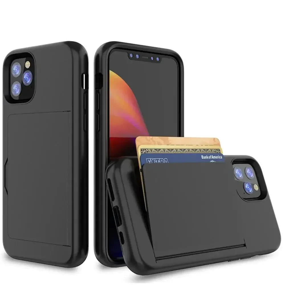 Multifunctioneel telefoon hoesje met verstelbare standaard