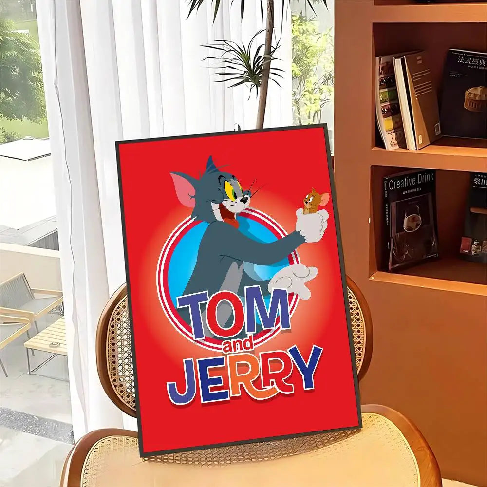 Poster met zachte penseellijnen