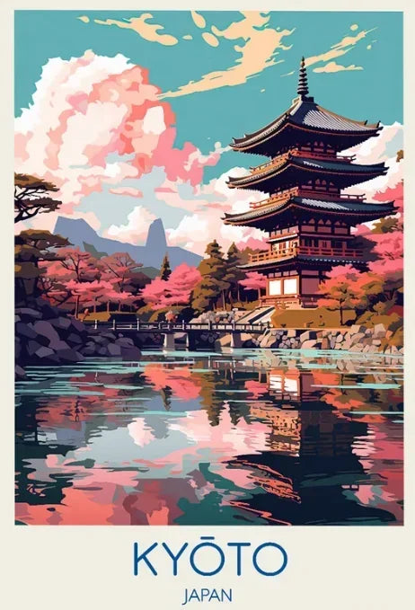 Poster met botanisch motief