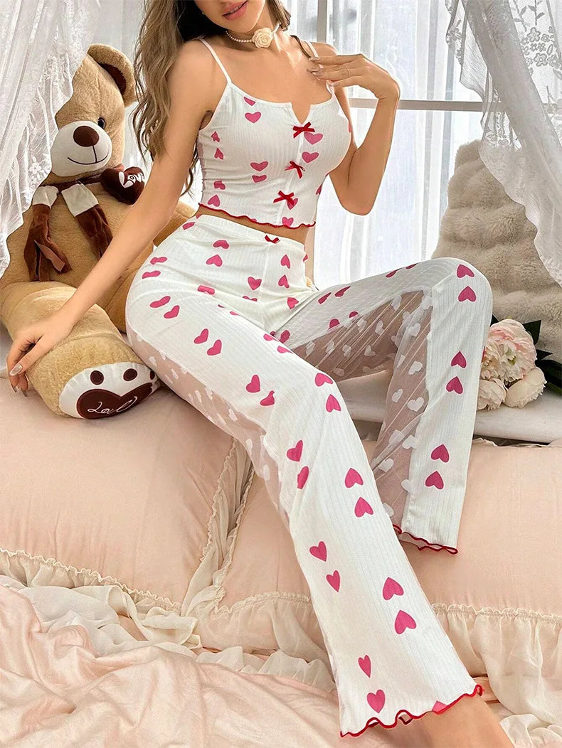 Dames pyjama Wibra met geruite print