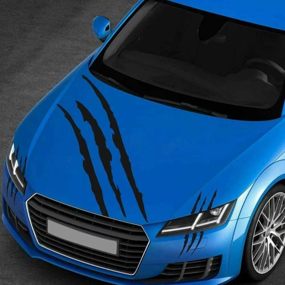 auto stickers - zwarte klauwdesign voor opvallende auto's